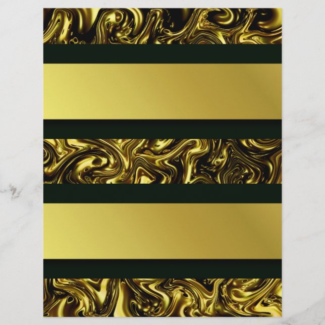 modern beautiful golden pattern curving Fashionart Flyer (Front)