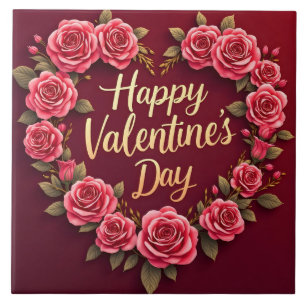 Modern Beautiful Luxury Floral Love Collection Tile