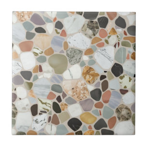 Modern beautiful natural rock terrazzo Pattern Tile