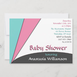 Modern Beauty Baby Shower Invitations