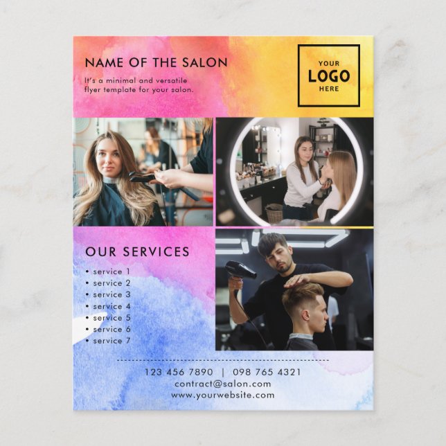Modern Beauty Branding Design for Professionals Flyer (Front)