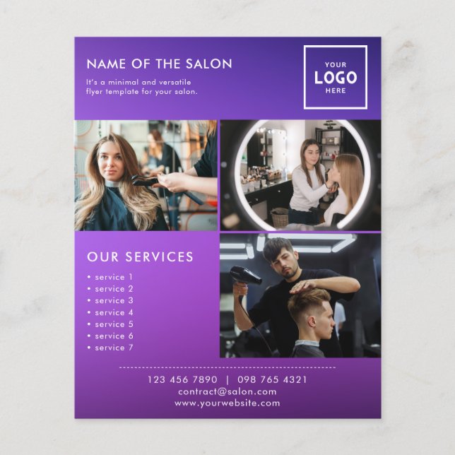 Modern Beauty Branding Design for Professionals Flyer (Front)
