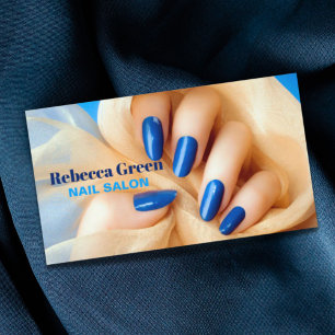 Modern beauty manicurist nail artist nail salon business card