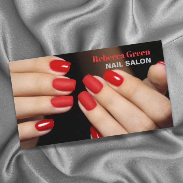 Modern beauty manicurist nail artist nail salon business card (Modern beauty manicurist nail artist nail salon business card)
