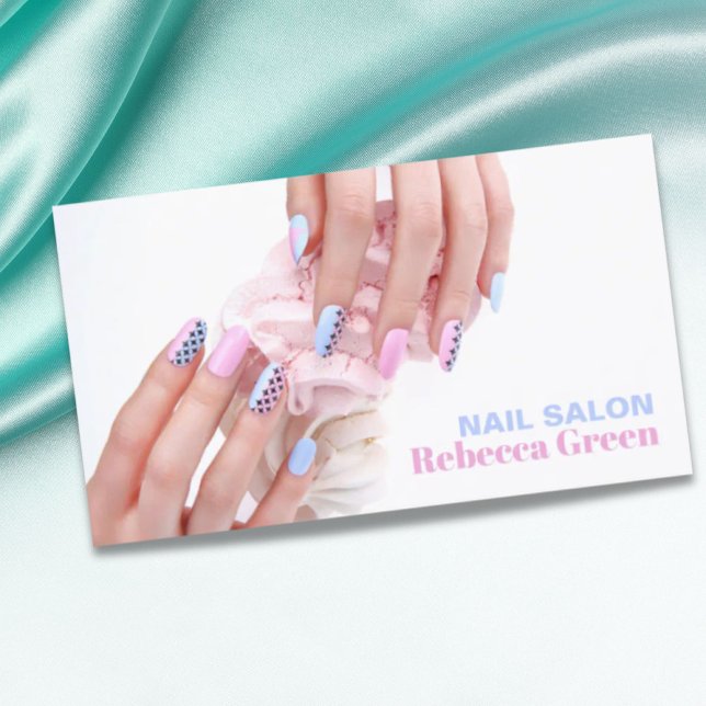Modern beauty manicurist nail artist nail salon business card (Modern beauty manicurist nail artist nail salon business card)