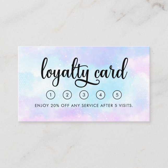 Modern Beauty Salon Loyalty Card with Logo (Front)