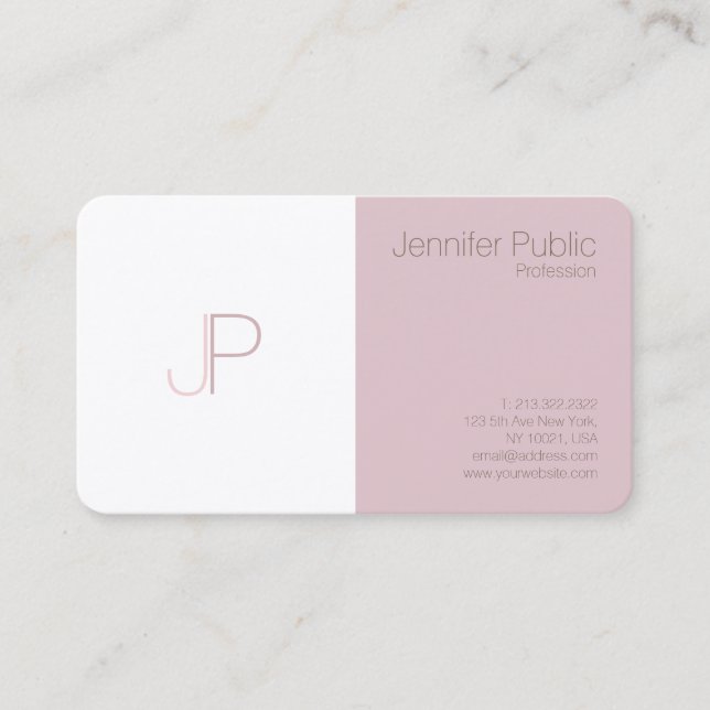 Modern Beauty Salon Makeup Artist Silk Luxury Business Card (Front)
