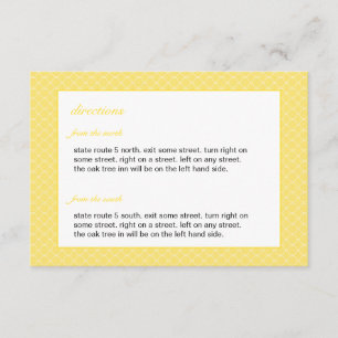 Modern Beehive Wedding Insert Card