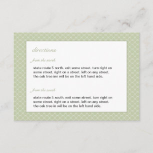 Modern Beehive Wedding Insert Card