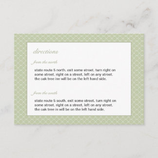 Modern Beehive Wedding Insert Card