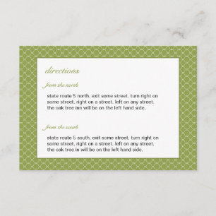 Modern Beehive Wedding Insert Card