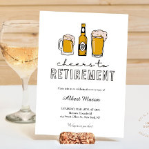 Modern Beer Cheers to Retirement Party