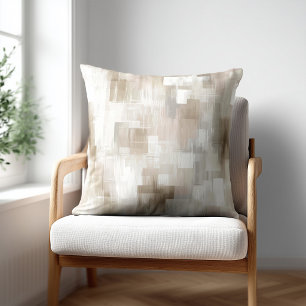 Modern Beige Abstract Cushion