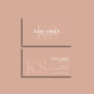 Modern Beige Elegant Professional Business Card