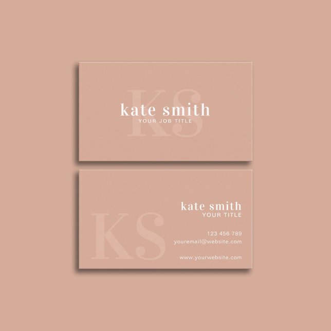Modern Beige Elegant Professional Business Card (Creator Uploaded)
