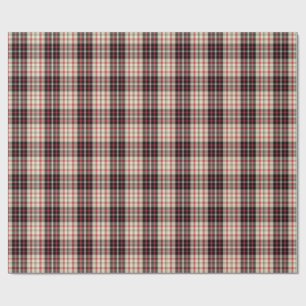 Modern beige plaid wrapping paper