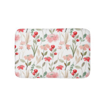 Modern Berry Cherry Floral Pattern