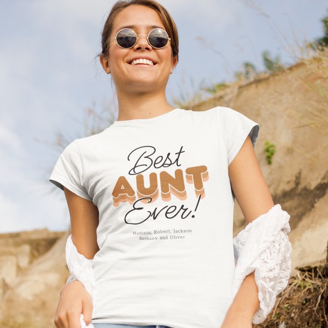 Modern Best Aunt Ever T-Shirt (Creator Uploaded)