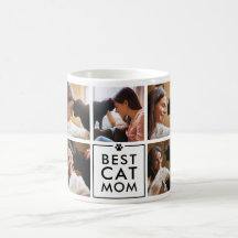Modern Best Cat Mum 7-Photo Collage