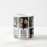 Modern Best Dad Ever 7-Photo Collage & Names Coffee Mug<br><div class="desc">Modern personalised mug for fathers,  featuring 7 photos with the text,  'Best Dad Ever' and the child or children's name/s. If you need any help customising this,  please contact me using the message button below and I'll be happy to help.</div>