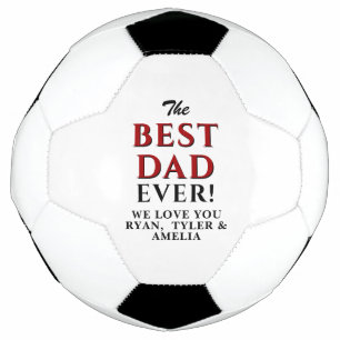 Modern Best Dad Ever Father`s Day Football