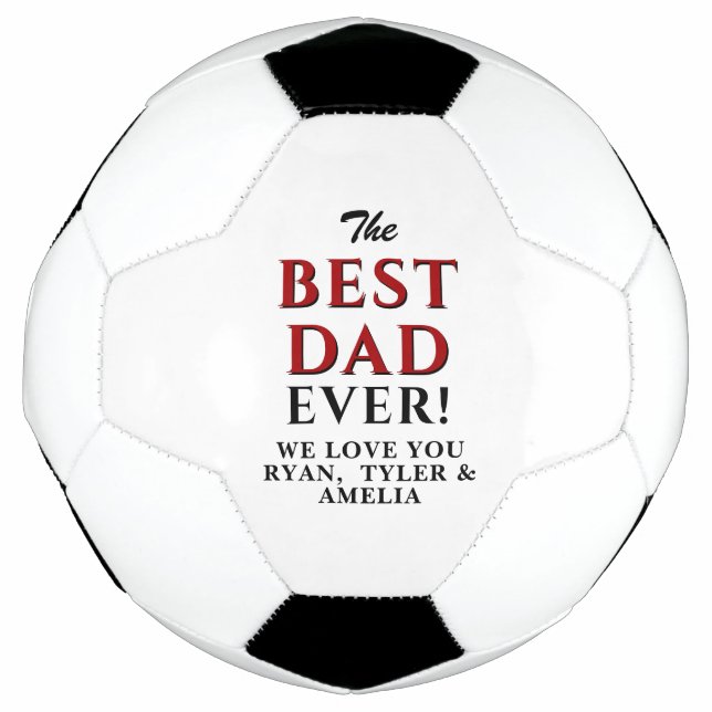 Modern Best Dad Ever Father`s Day Football (Front)