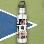 Modern BEST DAD EVER Photo Collage Cool 710 Ml Water Bottle<br><div class="desc">Modern,  personalised Instagram photo collage water bottle for the BEST DAD EVER. Perfect gift for Father's day or an awesome holiday / birthday gift. He'll love carrying his favourite people around wherever he goes!</div>
