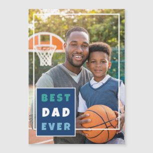 Modern Best Dad Ever Photo Collage Father's Day 
