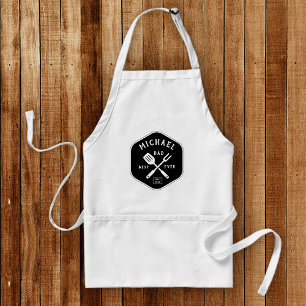 Modern BEST DAD EVER Trendy Father's Day Standard Apron