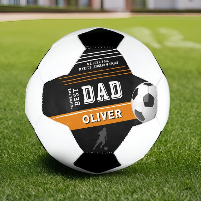 Modern Best Dad Father Keepsake Football  (Creator Uploaded)
