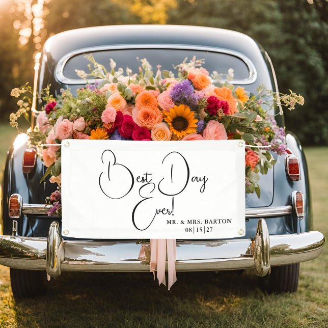 Modern Best Day Ever Car Banner (Creator Uploaded)