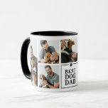 Modern Best Dog Dad 7-Photo Collage Mug<br><div class="desc">Modern personalised mug for dog dads,  featuring 7 photos with the text,  'Best Dog Dad'. If you need any help customising this,  please contact me using the message button below and I'll be happy to help.</div>