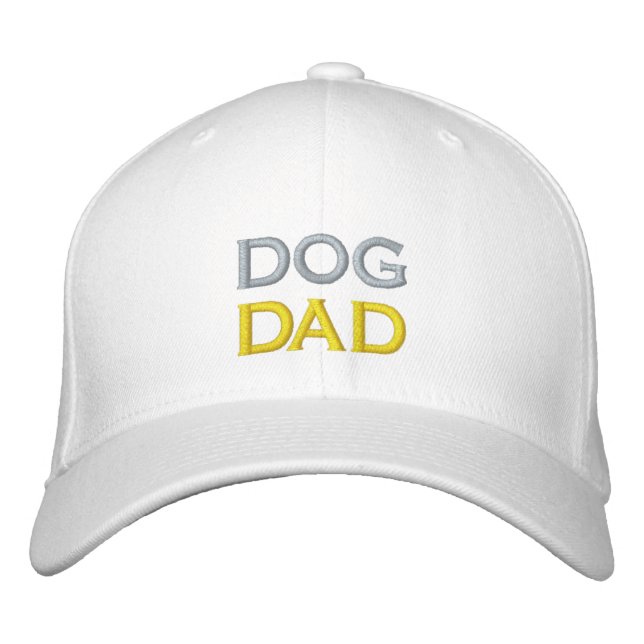 MODERN BEST DOG DAD EVER FUNNY FATHER'S DAY  EMBROIDERED HAT (Front)
