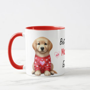 Modern Best Dog Mum Ever Personalised Photos Mug