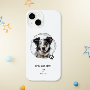 Modern Best Dog Mum One Photo Case-Mate iPhone 14 Case