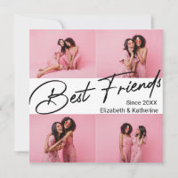 Modern Best Friends 4 Photo Collage Gift