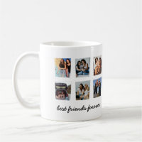 Modern Best Friends Forever 6 Photo Collage Throw