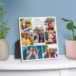 Modern BEST FRIENDS FOREVER 7 Photo Collage Plaque<br><div class="desc">Show your bestie how much she means to you with this modern, unique, photo collage photo easel-back display with 7 pictures and the title BEST FRIENDS FOREVER accented with hearts and personalized with your custom text (the sample shows names). PHOTO TIPS: Choose photos with the subject in the middle and/or...</div>