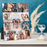 Modern BEST FRIENDS FOREVER 9 Photo Collage Plaque<br><div class="desc">Create a keepsake photo memory collage display of 9 of your favourite pictures of your and your Best Friend or BFF. The simple, classic title BEST FRIENDS FOREVER can be changed and you can add your names or a custom personal message. ASSISTANCE: For help with design modification/personalisation, colour change or...</div>