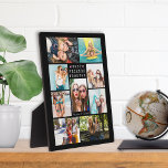 Modern BEST FRIENDS FOREVER Photo Collage Black Plaque<br><div class="desc">Show your Bestie how special she is to you by making her a keepsake photo memory collage of 9 of your favorite pictures of you together utilizing this easy-to-upload photo collage template on a custom color easel-back plaque (shown in black) with an editable classic title BEST FRIENDS FOREVER and personalized...</div>