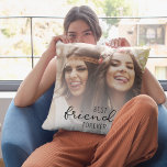 Modern Best Friends Friendship  Cushion<br><div class="desc">Share the love with your best friend with this modern best friends forever throw pillow. On the front is a photo template you can add to and more. On the back using trendy script fonts you write your own personal message of friendship. Add your names and the year date you...</div>