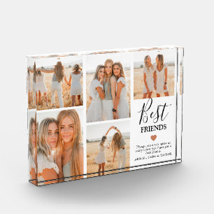 Modern Best Friends Grid Keepsake Gift  Photo Block
