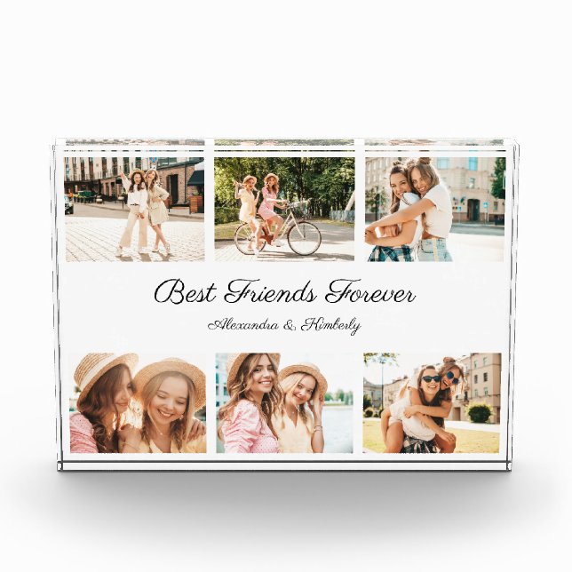 Modern Best Friends Photo Collage BFF Besties  (Front)