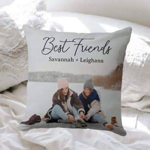 Modern Best Friends Photo Cushion