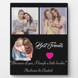 Modern Best Friends Photo Grid Keepsake Gift Plaqu Plaque