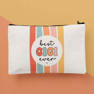 Modern Best Gigi Ever Cute Retro Grandma Accessory Pouch
