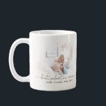 Modern Best Godmother Ever Script Quote Names Year Coffee Mug<br><div class="desc">Celebrate the best godmother in the world with this unique, elegant, modern design featuring two faux watercolor photo masks over your favourite photos, with the quote 'best godmother ever, ' followed by personalised message, below in trendy hand lettered script typography. Would make a beautiful birthday, baptism, Christmas or Mother's day...</div>