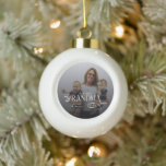 Modern Best Grandma Ever Photo Personalized Ceramic Ball Christmas Ornament<br><div class="desc">Celebrate grandma with a heartfelt, personalized keepsake with the Modern Best Grandma Ever Photo Personalized Ornament. Featuring your favorite photo alongside a modern “Best Grandma Ever” message, this ornament is a charming and meaningful gift perfect for Christmas, holidays, or year-round display. Blending personalized sentiment, modern design, and premium materials, this...</div>