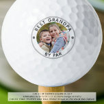 Modern BEST GRANDPA BY PAR Photo Golf Balls<br><div class="desc">For the special golf-enthusiast grandfather, create a unique photo golf ball with the editable title BEST GRANDPA BY PAR. PHOTO TIP: For fastest/best results, choose a photo with the subject in the middle and/or pre-crop it to a square shape BEFORE uploading. Contact the designer via Zazzle Chat or makeitaboutyoustore@gmail.com if...</div>