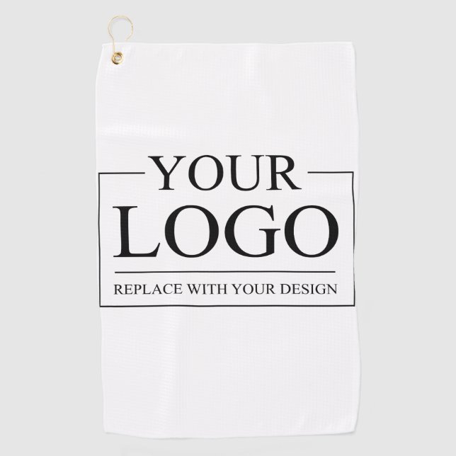 Modern Best Grandpa Ever Create Your Own Gift Golf Towel (Front)